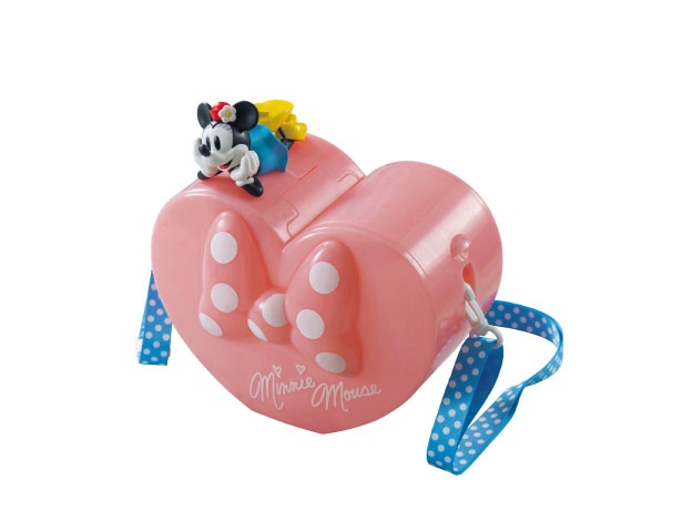オールドタイプのミニーマウスが乗ったハート形のバケットは、東京ディズニーランド限定で販売