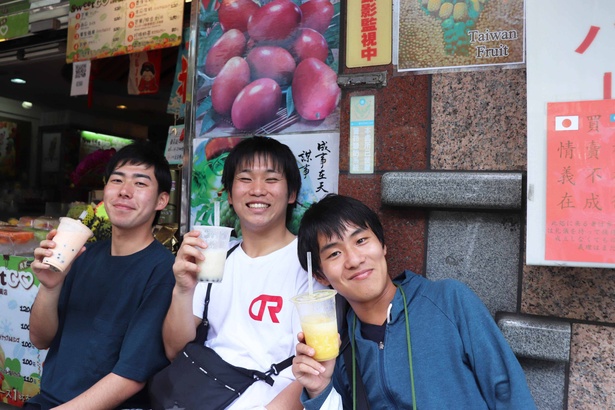 タピオカドリンクなど台湾の名物を堪能
