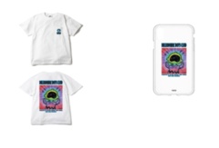 Billionaire Boys Club×ケニー・シャーフ氏のコラボの「Tシャツ」(写真左8100円)、「iPhoneX用ケース」(同右4320円)