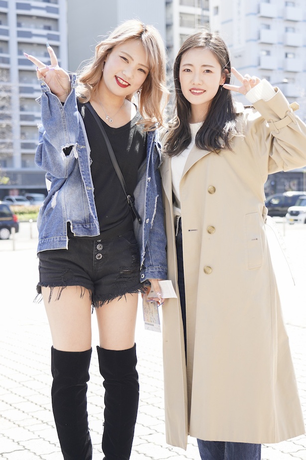 【写真を見る】福岡アジアコレクションで見つけた美女。あかねさんとまれやさん