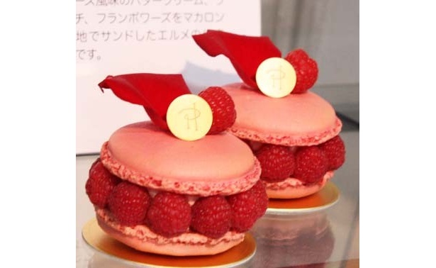 一人用よりも少し大きめの、ピンクの可愛らしいマカロン