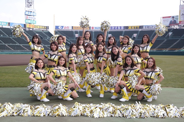 今年は黄色いユニフォームでダンスを披露する「2019TigersGirls」