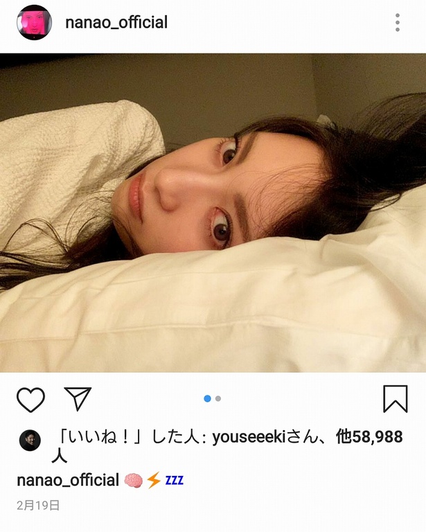 添い寝風ショット