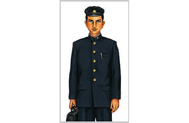 「キシリッシュガムMr.グレープ」の学生服バージョン