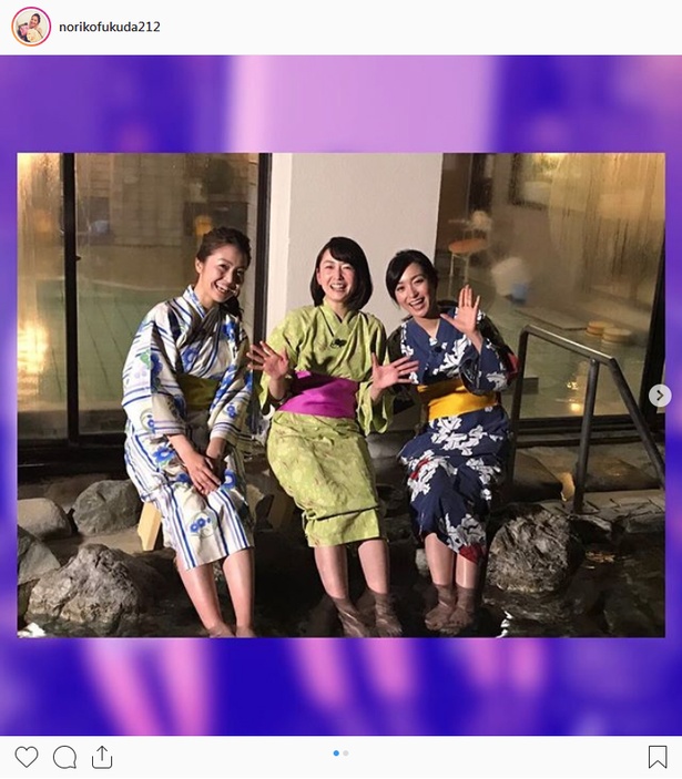 ※画像は福田典子アナ(norikofukuda212)公式Instagramより