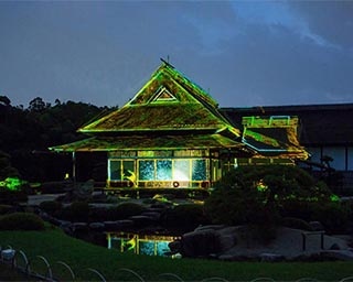 ひときわ華やぐ時季のライトアップ！岡山後楽園で「春の幻想庭園」開催