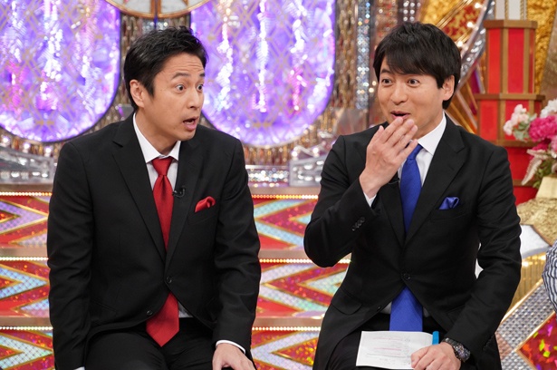 番組MCの徳井義実、桝太一アナ