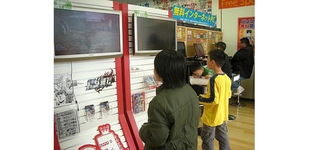 習志野店のほか、千葉美浜店や白金店など5店舗に設置されている試遊機コーナー