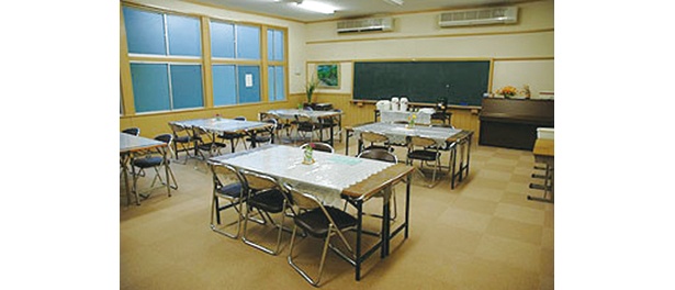かつての教室が食堂に生まれ変わった！ / 「阿曽湯の里」(三重県大紀町)