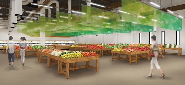 既存の農産物直売所「あぐりパーク食彩村」がリニューアルし、デザインも一新！