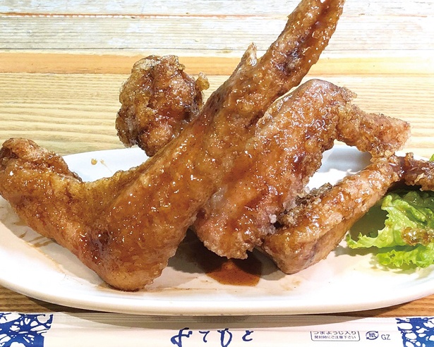 日本最大級の大きさ！岡崎おうはん地鶏を使用「大きすぎる手羽先」(1本 200円) / 暴れん坊チキン