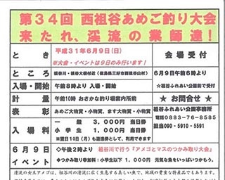 清流の女王「アメゴ」釣り！徳島県三好市で「第34回西祖谷あめご釣り大会」開催