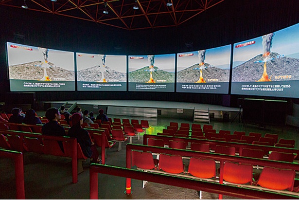 阿蘇火山博物館 / 5面スクリーンでの迫力ある映像は見もの