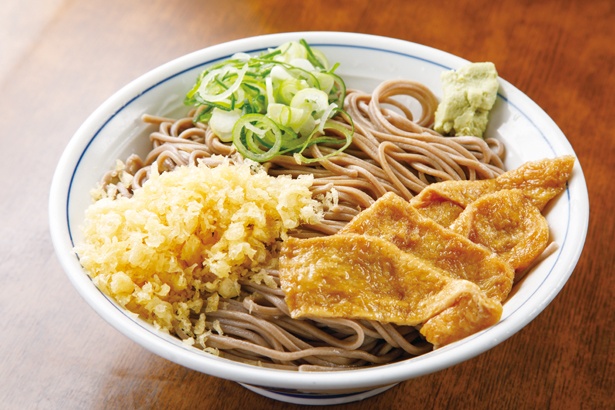 「冷やしたぬき」(大盛・W 770円) /「京町 更科」(岐阜県岐阜市)