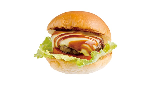 中山牧場レストハウス / 「マイバーガー」(800円)。ふっくら柔らかいハンバーガーに舌つづみ