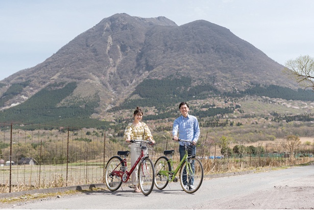 Sense of wonder 由布岳山麓グランピングリゾート / 宿泊者は、自転車を無料でレンタルできる。雄大な由布岳を眺めながら、周辺をゆっくり散策するのが気持ちいい