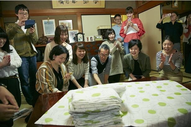 ついにお披露目！　JIMOTO made Series NARA蚊帳織5重ガーゼケットカップ。