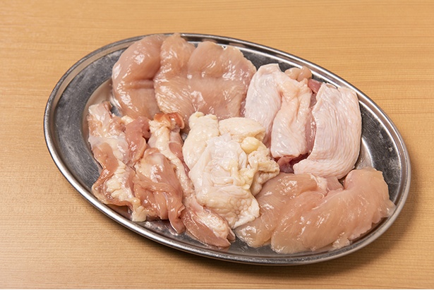 セセリなど｢鶏焼肉5種盛り合せ｣(1,058円)