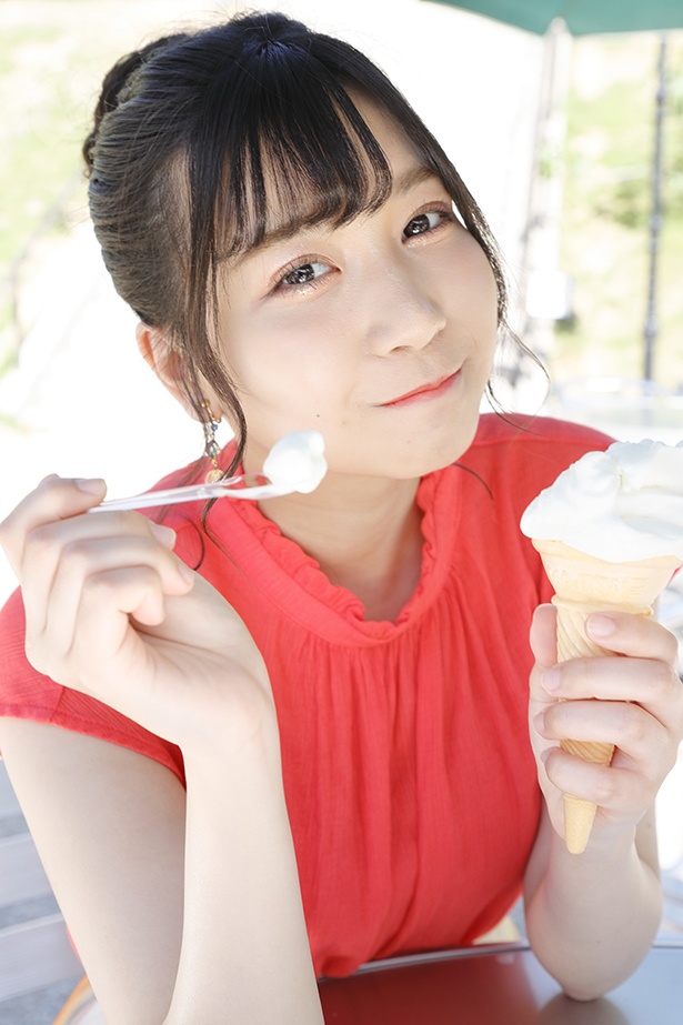 「う～ん、冷たくておいしい♪」