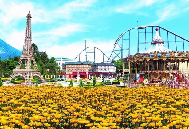 富士急ハイランドの「リサとガスパール タウン」では「フラワーフェスタ」を開催中。メイン広場を彩る黄色い花々にうっとり！ ※画像はイメージ