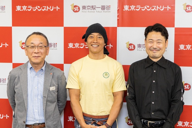 左から東京ステーション開発株式会社の佐々木氏、せたが屋の前島氏、斑鳩の坂井氏