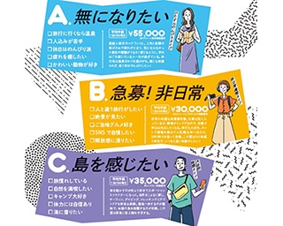 【東京ウォーカー】あなたはどのタイプ？行く前に知りたい新島3属性