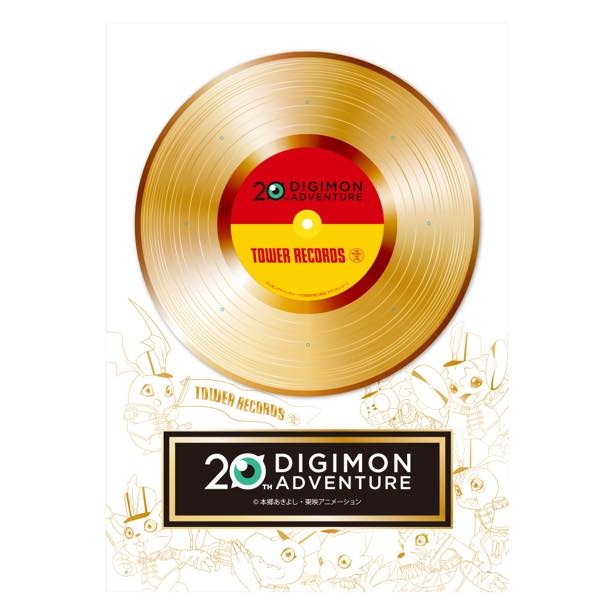 デジモンアドベンチャー × TOWER RECORDS アクリルレコード(税抜4500円)