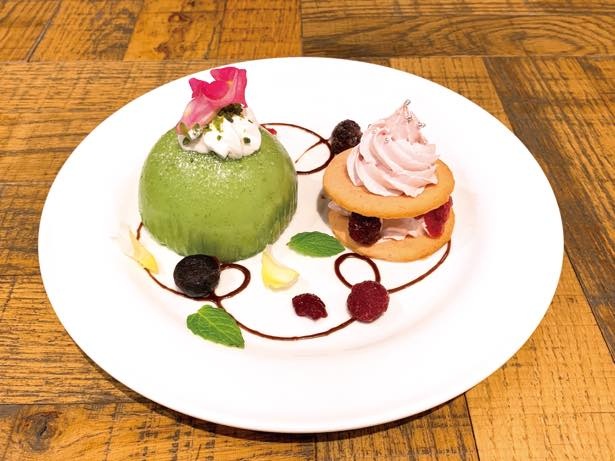 パルモン＆ピヨモンのケーキプレート(1200円・第1弾)