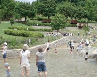 全長210mのきよらかなせせらぎで水遊び！のんびり家族で楽しめる「一庫公園」へ