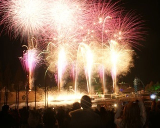 【画像を見る】1万発の花火が30分間で一気に打ち上げられる / さのよいファイヤーカーニバル2019