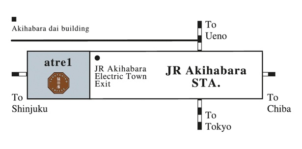 アトレ秋葉原1店の地図