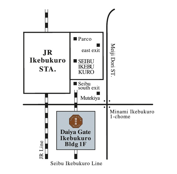 池袋店の地図