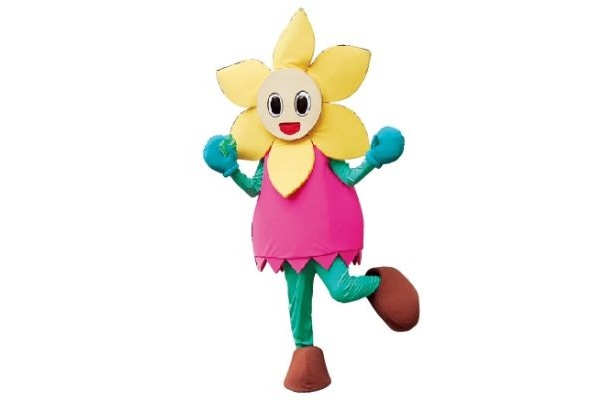 西区の花「スイセン」をイメージした「にしまろちゃん」