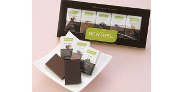 ベルギー発の「ニュートゥリー ギフトボックス10枚入り」(1155円・5種のフレイバーセット/ニュートゥリー)は香りがGOOD！