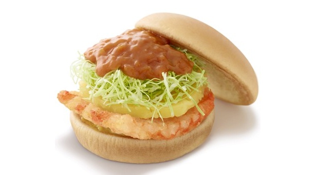 【写真】エビの上にパイナップルが！　これぞ異色バーガー
