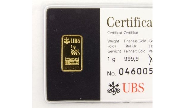 自販機取り扱い商品「UBS ゴールドバー」