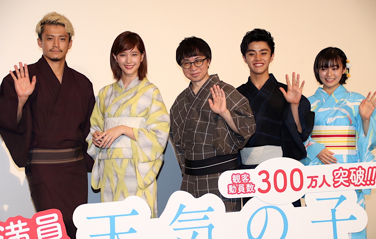 『天気の子』観客動員300万人、興行収入40億円を突破!