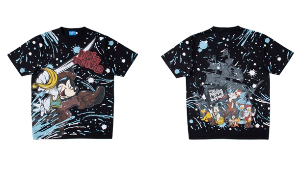 【写真】“海賊ミッキー”の躍動感あふれるデザインTシャツ