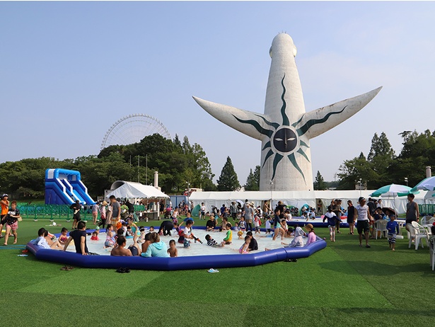 大阪 万博記念公園が 万博夏あそび で盛況 水遊び お化け屋敷に夜はイルミナイトも ウォーカープラス