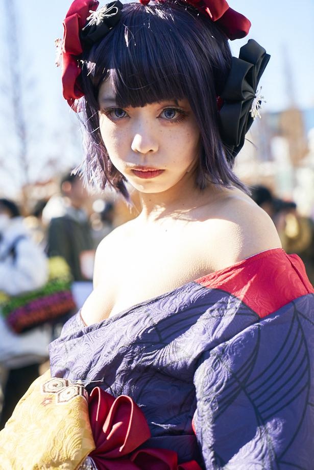 「Fate/Grand Order」の葛飾北斎に扮した紗蘭さん