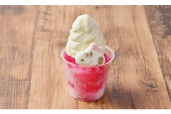 「ベルのイチゴかき氷ソフト」(税抜550円)