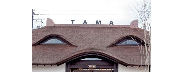 たま駅長をイメージした“ネコ型”の新駅舎「たまミュージアム貴志ステーション」の屋根