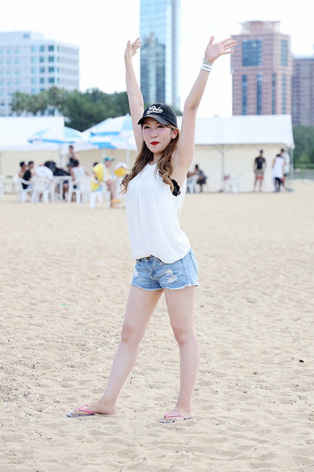 「Fukuoka REVO Beach Fes at ももち浜2019」で見つけた美女たち