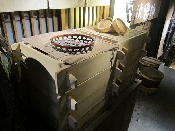お店の代名詞、せいろがお出迎え