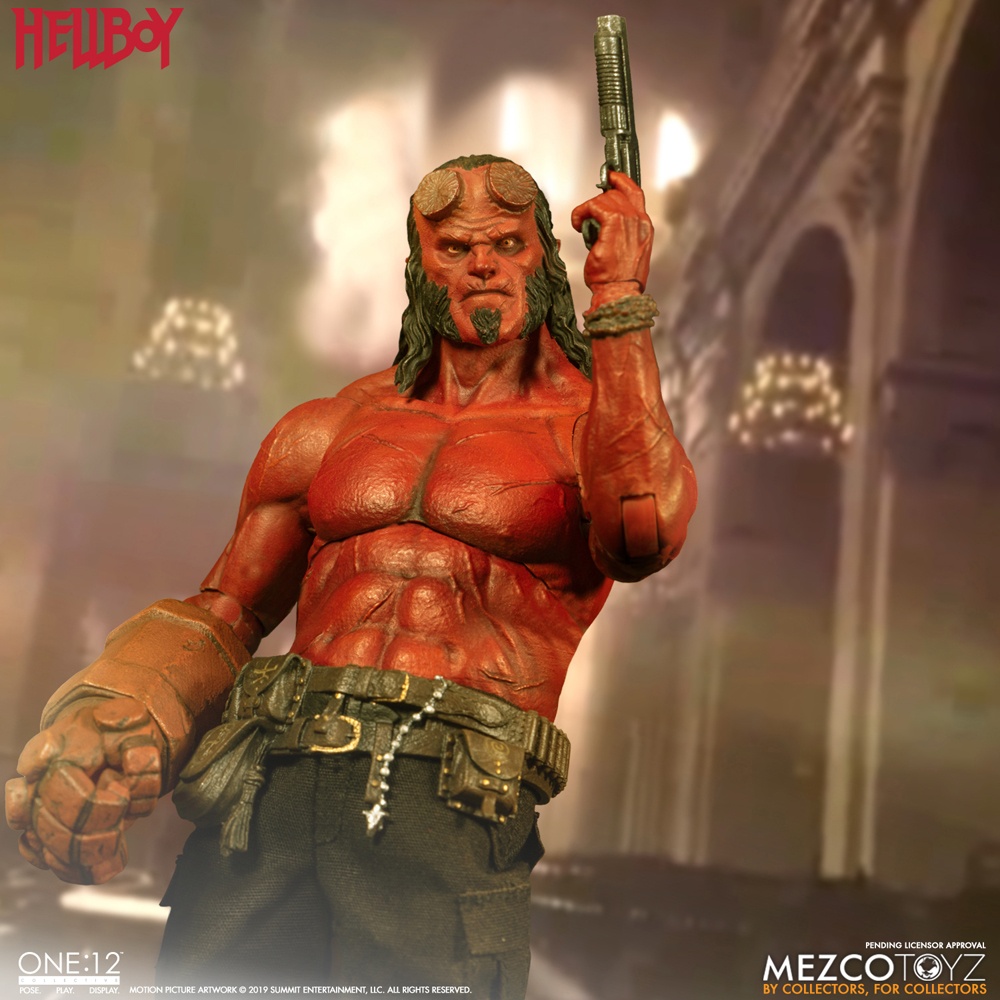 筋骨隆々のボディには無数の傷が…(「ワン12コレクティブ/ HELLBOY: ヘルボーイ 1/12 アクションフィギュア」)