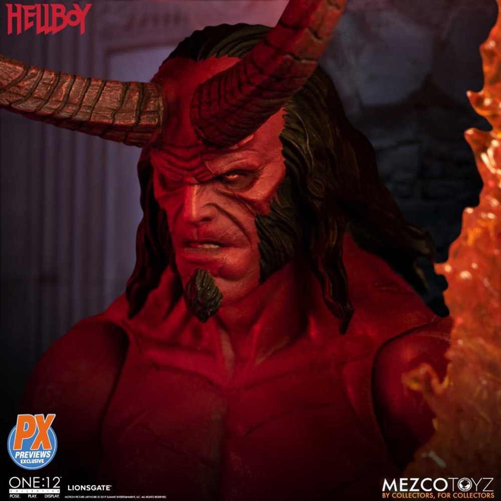 顔が厳つすぎる!(「ワン12コレクティブ/ HELLBOY: ヘルボーイ 1/12 アクションフィギュア アヌン・ウン・ラーマ ver」)