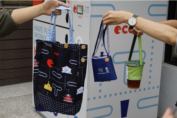 独自の方法でプラスチックを布にリサイクルするのだそう。台湾ではエコに対する意識が高まっている
