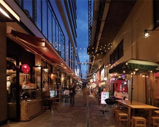 通りに並ぶテラスで飲める！福島の新たなグルメストリート「ふくまる通り57」
