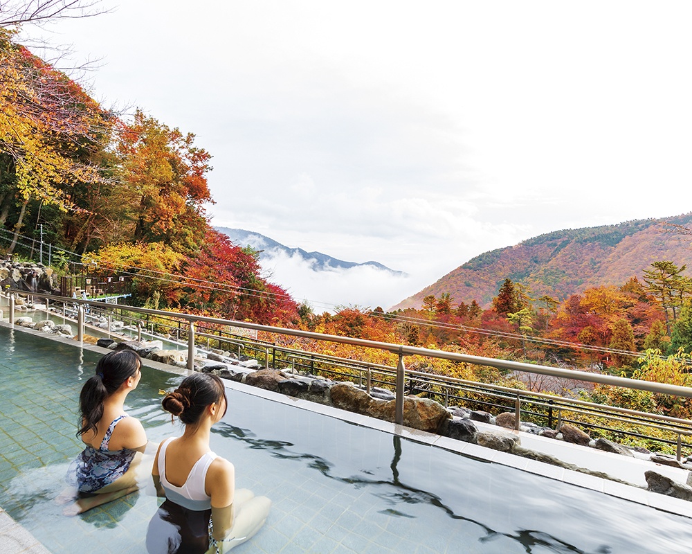 ～11月30日(土)開催中！紅葉望む露天風呂や秋グルメ、アートに土産…ユネッサンの「集」穫祭で秋を満喫