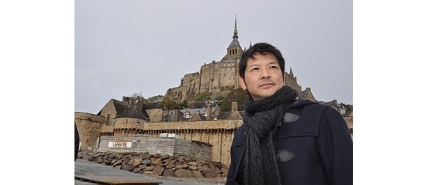 開発による陸地化が進むモン・サン・ミッシェル